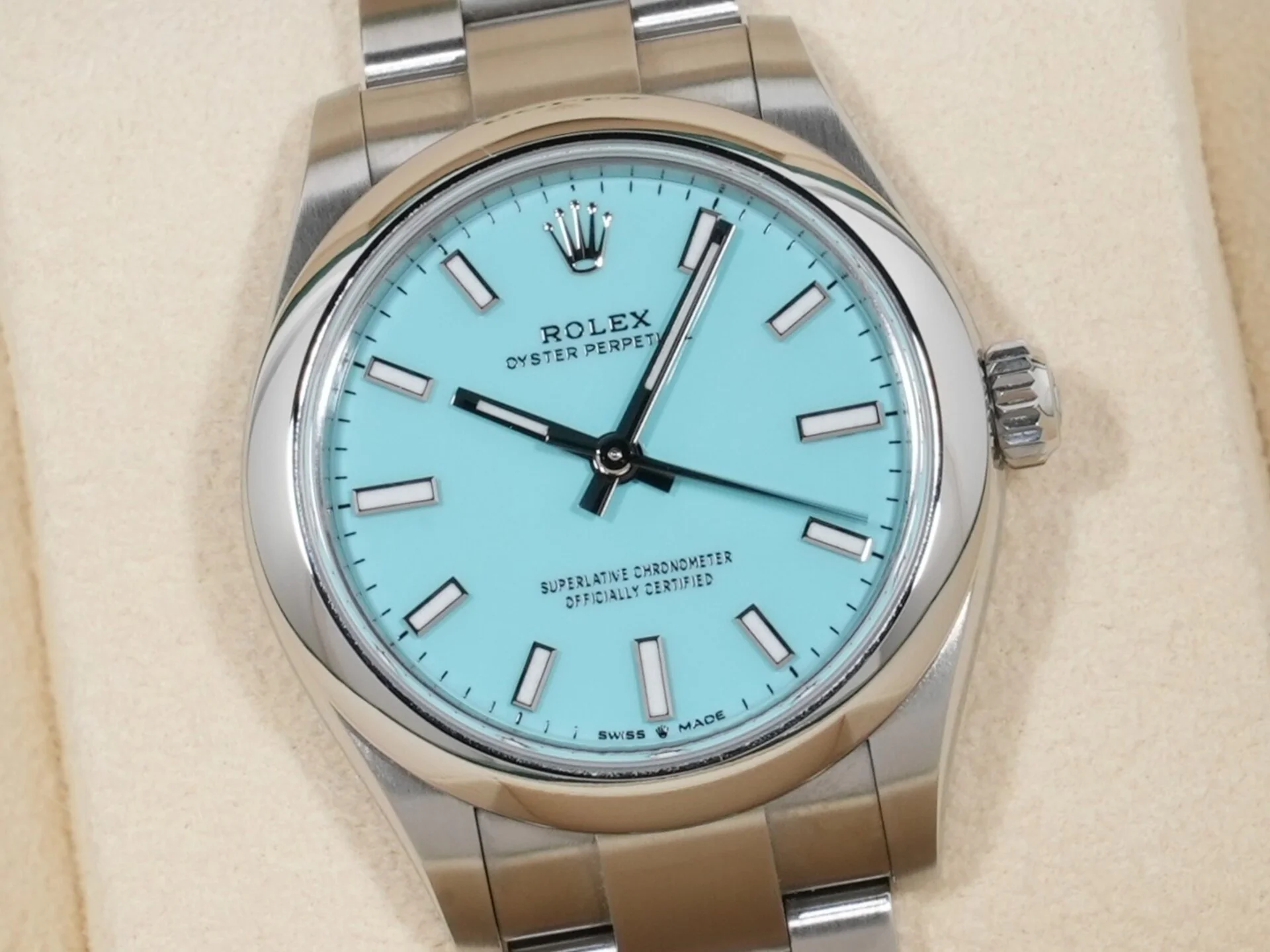 ロレックス オイスターパーペチュアル31 Ref.277200 ステンレススチール ターコイズ文字盤 - Image 3